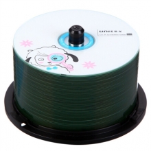 紫光（UNIS） CD-R 52速700M 真彩可打印系列 桶装50片 刻录盘
