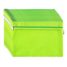 广博 (GuangBo)A6092 双层B5布质防水拉链文件袋/彩色资料袋 颜色随机