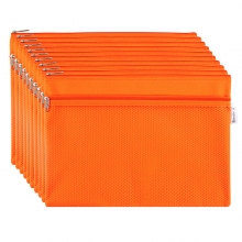 广博 (GuangBo)A6093 单层A4布质防水拉链文件袋/彩色资料袋 颜色随机