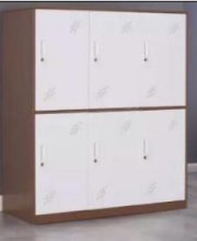 百年顺风  铁门文件柜 二层可调节隔板 机械锁版（白色）可定制颜色