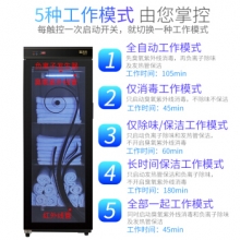 圣托（SHENTOP）YTD380-M2 立式商用紫外线单门触摸保洁柜