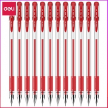 得力 deli 6601 经济实用型中性笔 红色 （计价单位：支）
