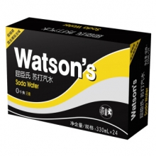 屈臣氏（Watsons） 苏打汽水330ml*24听 整箱