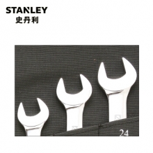 史丹利 STANLEY 93-614-22 公制精抛光两用长扳手套装 14件套公制精抛光两用长扳手