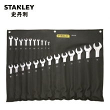 史丹利 STANLEY 93-616-22 公制精抛光两用长扳手套装 23件套公制精抛光两用长扳手