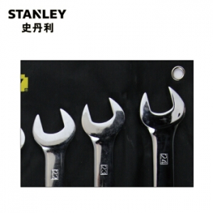 史丹利 STANLEY TK907-23C 公制精抛光两用长扳手套装 8件公制两用长扳手套装