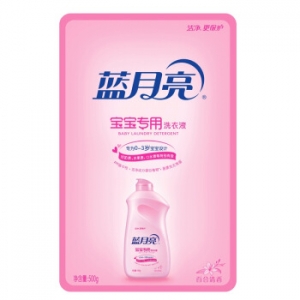 蓝月亮 500g 洗衣液袋装宝宝专用百合清香