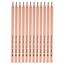 宝克（BAOKE）PL1643 办公绘图铅笔 绘画素描学生铅笔 多灰度 3B 12支/盒