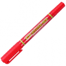宝克 (BAOKE) MP2915 粗细双头多用油性勾线笔记号笔 签字笔   红色12支/盒