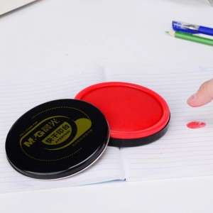 晨光 M&G AYZ97520 圆形金属快干印台印泥105mm红色