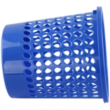 齐心（COMIX)L201  直径24.5cm蓝色 带扣耐用圆纸篓/清洁桶/垃圾桶