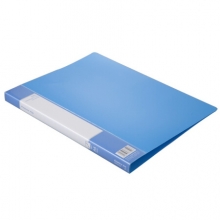 齐心 (Comix) AR600A 商务文件夹/资料夹A4 单弹簧夹 蓝色