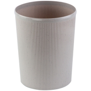 齐心（COMIX）L204  直径25.2cm易擦洗圆形清洁桶/纸篓/垃圾桶 灰色