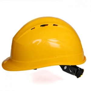 代尔塔 102009 透气安全帽 防护舒适型可印字黄色