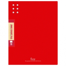 飞兹（fizz） FZ101011 12入A4磨砂文件夹 红色