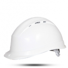 代尔塔 102012 工程工地安全帽PP工程带透气孔可印字白色