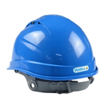 代尔塔 102012 工程工地安全帽PP工程带透气孔可印字蓝色