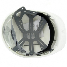 代尔塔 102012 工程工地安全帽PP工程带透气孔可印字白色