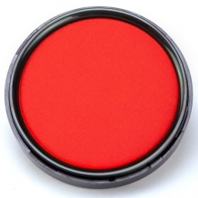 齐心 (Comix)B3747 直径85mm中号红色圆形速干印台/印泥 办公文具