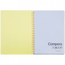 齐心（COMIX）CPA5801 Compera 双螺旋PP面本/记事本A5 80页 透黄