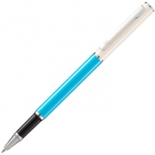 齐心 GP5008 绚彩金属中性笔水性笔签字笔 0.5mm （笔＋笔芯） 珍珠蓝
