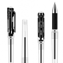 得力 (deli)S20 0.7mm经典中性笔 签字笔 12支/盒 黑色 （计价单位：支）