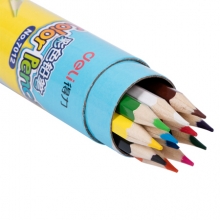 得力 (deli)7012  12色绘画彩色铅笔  包装颜色随机 （计价单位：桶）