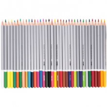 得力（deli） 6519 彩色铅笔套装 36色/盒 (送毛笔) （计价单位：套）