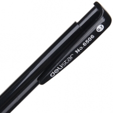 得力 (deli) 6506 0.7mm圆珠笔中油笔 黑色原子笔 （计价单位：支）