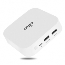 爱国者（aigo） OL10400 双USB输出 移动电源 10000毫安(人气白)