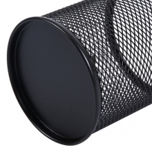 晨光（M&G）ABT98404 金属网格圆形笔筒 黑色 （计价单位：个）