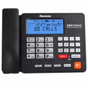 纽曼（Newsmy） HL2008TSD-2084(R） 自动录音可答录留言电话机 16G内存（4500小时录音）