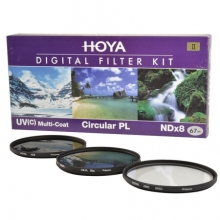 保谷（HOYA）UV镜67mm滤镜 偏振镜 NDX8 减光镜 套装