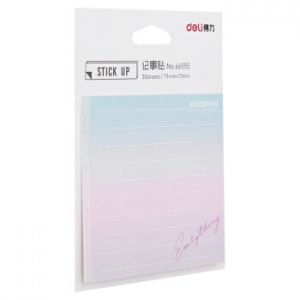 得力 66555 学生百事贴(混)73mm*73mm-30页