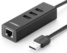 绿联（UGREEN）30301 USB百兆有线网卡 USB2.0转RJ45网线