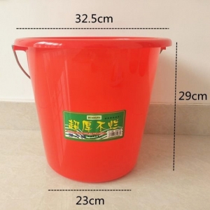 国产 加厚红色垃圾桶 高29cm