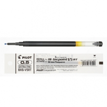 百乐（PILOT）BXS-V5RT 中性笔芯 按动水笔芯 0.5mm黑色 单支装