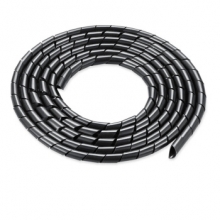 嘉沛 TV-2815H 理线器束线管 线缆收纳管 （1.5米 直径28mm） 黑色