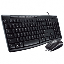 罗技（Logitech）MK200 有线键鼠套装 黑色