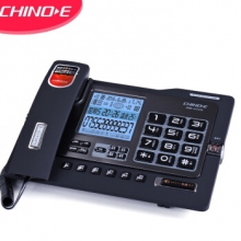 中诺（CHINO-E）G025 可扩充SD卡/带4G卡/数码录音电话机座机办公/家用座机电话/固定电话座机 雅士黑