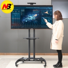 NB CA55(32-65英寸)液晶电视显示器触摸屏广告机移动推车视频会议移动落地支架挂架