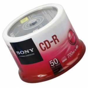 索尼（SONY） CD-R 48速  700MB 光盘/刻录盘 50片/桶