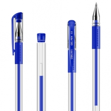 得力(deli)6600ES蓝色0.5mm中性笔水笔 子弹头签字笔 12支/盒