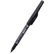 广博(GuangBo)JH9824D 小双头油性记号笔/粗细两用速干型 黑色12支/盒