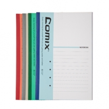 齐心(Comix) C4802 A5/40张 笔记本子/软抄本 经典系列 颜色随机 12本/包