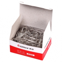 齐心(Comix) B3500防锈回型金属曲别针财务用品 回形针/曲别针 29mm3# 100枚/盒 10盒