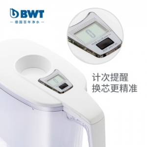 倍世（BWT）思镁系列 Slim 3.6 L 电子计次净水壶 典雅白