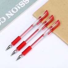 得力(deli)6600 0.5mm经典中性笔签字笔 子弹头 12支/盒 红色