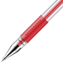 得力(deli)6600 0.5mm经典中性笔签字笔 子弹头 12支/盒 红色