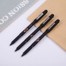 得力(deli) S109连中三元考试中性笔复习签字笔 全针管0.5mm 12支/盒 黑色
